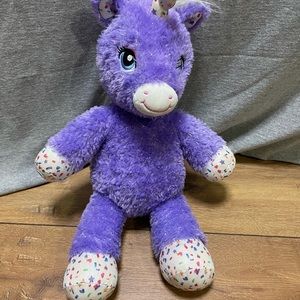 Build a Bear Workshop Purple Stardust Unicorn Soft Cuddly Plush